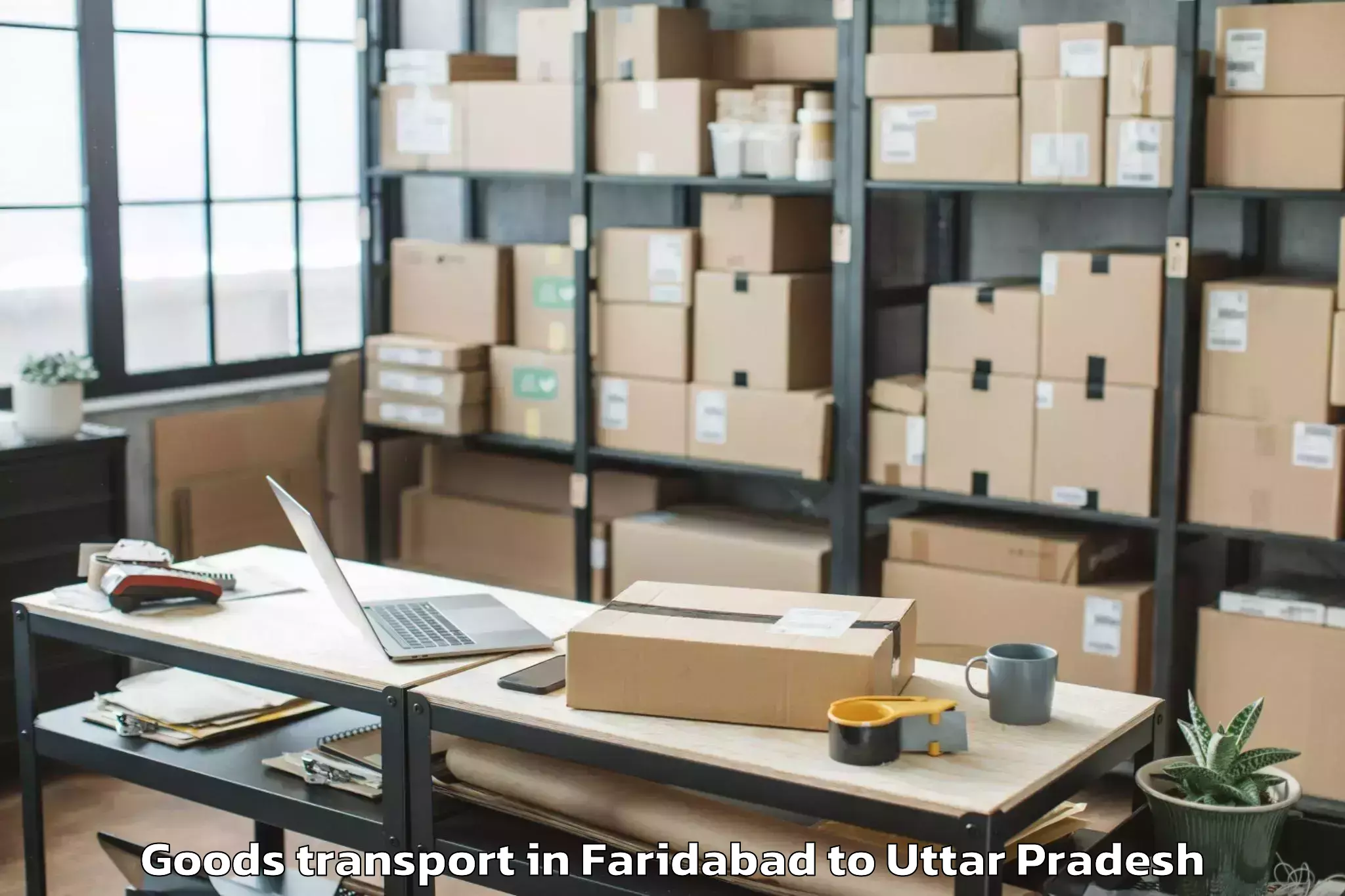 Top Faridabad to Sohgaura Goods Transport Available